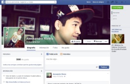 Facebook perfil actor